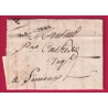 MARQUE ST GAUDENS LOT ET GARONNE AN 12 POUR LIMOUX AUDE LETTRE COVER