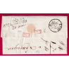 DEBOURSE DEB 55 LONGUYON TAMPON + MANUSCRIT 1825 MOSELLE DEPART SEDAN ARDENNES POUR PARIS LONGUYON 2 FOIS LETTRE COVER