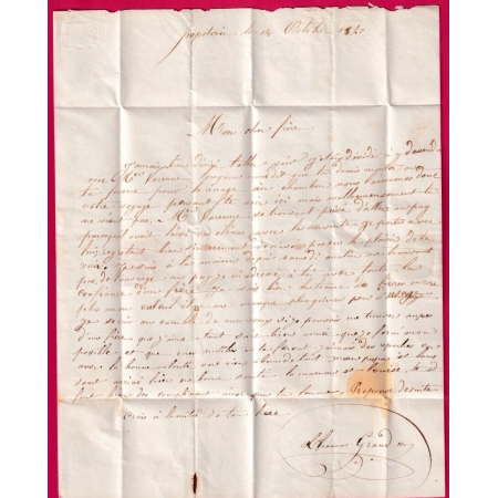 CURSIVE 41 TENCE CAD TYPE 12 YSSINGEAUX HAUTE LOIRE 1840 POUR ST ETIENNE LETTRE COVER