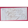CAD TYPE 15 BAZAS GIRONDE BOITE RURALE Q BEAULAC POUR BORDEAUX LETTRE COVER