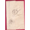 CAD TYPE 15 CHAMBRE DES DEPUTES PARIS 1842 + PP ROUGE POUR PIERRELATTE DROME REEXP NIMES GARD  LETTRE COVER
