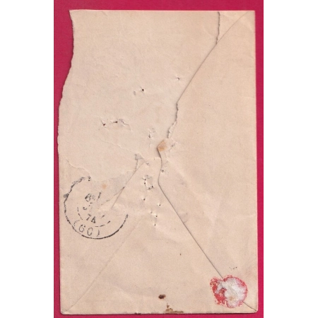 CACHET TAXE 40C MONTROUGE PARIS 1874 POUR TRAPPES LETTRE COVER