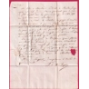 MARQUE SARDE MOUTIERS SAVOIE EN BLEU 1829 POUR ANNECY HAUTE SAVOIE LETTRE COVER