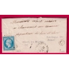 N°14 PC 2253 NEUNG SUR BEUVRON LOIR ET CHER BOITE RURALE C MONTRIEUX EN SOLOGNE POUR CHAUMONT SUR TARONNE LETTRE COVER