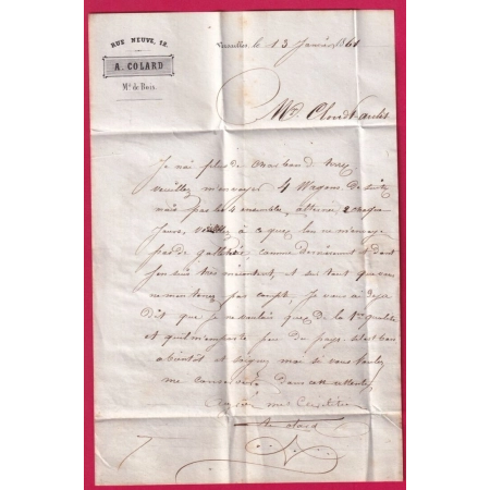 N°14 PC 3537 VERSAILLES TAXE TAMPON 4 AFFRANCH INSUFF POUR MONS BELGIQUE LETTRE COVER