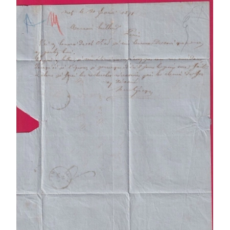 ALSACE LORRAINE N°5 PAIRE METZ MOSELLE POUR PARIS TAXE TAMPON 2 1871 LETTRE COVER