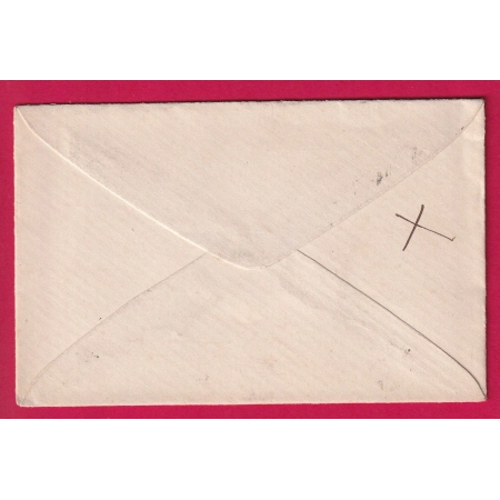 N°58 AMBULANT MARSEILLE A LYON LOSANGE LM1° POUR VERSAILLES TARIF CARTE DE VISITE LETTRE COVER