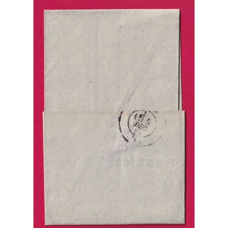 N°38 OVALE CONTROLE TP PARTIEL GC 1285 DECIZE NIEVRE POUR NEVERS 1873 LETTRE COVER