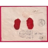 N°70 CAD AFFRANCHISSEMENT 4 PARIS 4 POUR BERNAY EURE RECOMMANDE LETTRE COVER