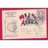 WW1 CARTE FM VIGNETTE POINCARE CACHET FRANCE RUSSIE ANGLETERRE BELGIQUE SERBIE CAMPAGNE 1914 1915 LETTRE COVER