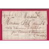 MARQUE P57P MAUBEUGE NORD 1822 POUR VILLAFRANS BESANCON DOUBS LETTRE COVER