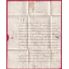 MARQUE P57P MAUBEUGE NORD 1822 POUR VILLAFRANS BESANCON DOUBS LETTRE COVER