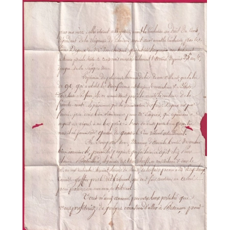 MARQUE P57P MAUBEUGE NORD 1822 POUR VILLAFRANS BESANCON DOUBS LETTRE COVER