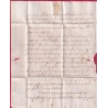 MARQUE P57P MAUBEUGE NORD 1822 POUR VILLAFRANS BESANCON DOUBS LETTRE COVER