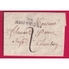 MARQUE CONQUIS 84 MOUTIERS SAVOIE 1818 POUR CHAMBERY LETTRE COVER