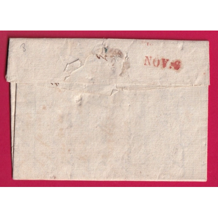 MARQUE CONQUIS 84 MOUTIERS SAVOIE 1818 POUR CHAMBERY LETTRE COVER