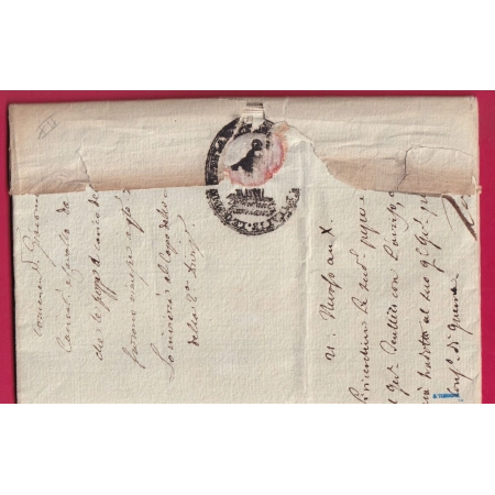 ARMEE ITALIE LE COMMANDANT DE LA PLACE DE MILAN SIGNE GENERAL BROUSSIER AN10 1802 POUR MILAN LETTRE COVER