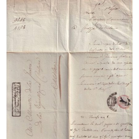 ARMEE ITALIE LE COMMANDANT DE LA PLACE DE MILAN SIGNE GENERAL BROUSSIER AN10 1802 POUR MILAN LETTRE COVER
