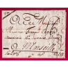 LETTRE DU CAP HAITIEN HAITI 1784 MARQUE COLONIE CINTREE EN ROUGE POUR MARSEILLE LETTRE COVER