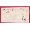 BOITE RURALE SEULE B LAUDUN GARD + DECIME RURAL POUR AVIGNON VAUCLUSE 1845 LETTRE COVER