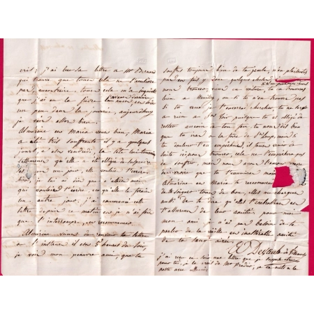 CURSIVE 3 NEUILLY LE REAL ALLIER 1844 EN ARRIVE DEPART MOULINS POUR ST VOID TAXE LOCALE 1 DECIME RURAL LETTRE COVER