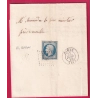 N°14 PC NIMES GARD BOITE RURALE H GARON POUR REMOULINS 1855 LETTRE COVER