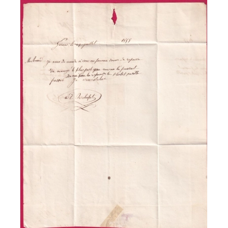 N°14 PC NIMES GARD BOITE RURALE H GARON POUR REMOULINS 1855 LETTRE COVER