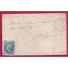 N°22 GC 2996 LE PORT ST PERE LOIRE INFERIEURE CAD TYPE 22 POUR LE MAS D'AZIL ARIEGE INDICE 12 LETTRE COVER