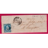 N°22 GC 4204 LE VIGAN GARD BOITE RURALE I ST LAURENT LE MINIER POUR MONTPELLIER HERAULT LETTRE COVER