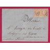 N°21 X2 GC 2316 MENTON ALPES MARITIMES POUR GIGNAC HERAULT LETTRE COVER