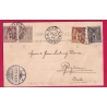 N°83 85 87 88 R D'ENGHEINS POUR ALLEMAGNE 1896 BELLE CARTE POSTALE LETTRE COVER