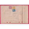 N°71 90 92 NEVERS NIEVRE RECOMMANDE POUR BRASLES AISNE LETTRE COVER
