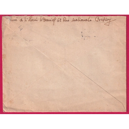 N°811 1ER JOUR DE TARIF A 10FR 6 JANVIER 1949 PONTIVY MORBIHAN LETTRE MARIANNE DE GANDON