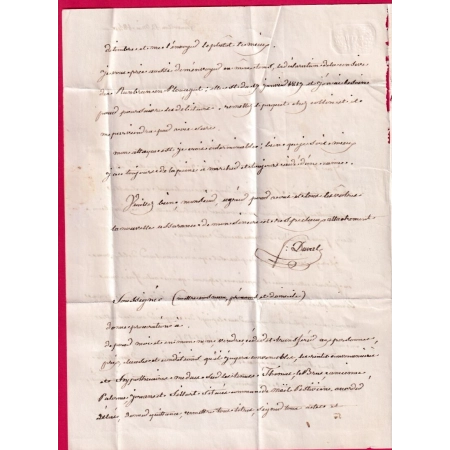 CAD TYPE 12 CHATEAULAUDREN COTES DU NORD BOITE RURALE A LANVOLLON + DECIME RURAL 1840 ST BRIEUC LETTRE COVER