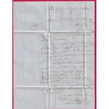 N°14 PC 2671 RIEUPEYROUX AVEYRON CAD TYPE 22 POUR BORDEAUX LETTRE COVER