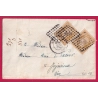 N°13 X2 TTB PC 1818 LYON POUR JUJURIEUX AIN 1857 LETTRE COVER
