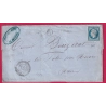 N°14 PC 3064 BRASSAC LES MINES PUY DE DOME BOITE RURALE A LES MINES DE BRASSAC POUR NEVERS NIEVRE LETTRE COVER