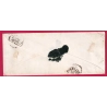 N°4 TB GRILLE PARIS 1851 POUR BORDEAUX LETTRE COVER