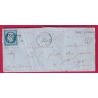 N°14 PC 751 CHARLY AISNE BOITE RURALE H CHEZY SUR MARNE POUR ST CYR SEINE ET MARNE LA FERTE SOUS JOUARRE LETTRE COVER