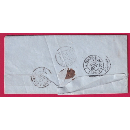 N°14 PC 751 CHARLY AISNE BOITE RURALE H CHEZY SUR MARNE POUR ST CYR SEINE ET MARNE LA FERTE SOUS JOUARRE LETTRE COVER