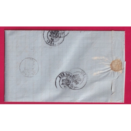 N°29 GC 749 CASTELFRANC LOT BOITE RURALE A LA BASTIDE DU VERT POUR BARSAC GIRONDE LETTRE COVER