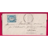 N°60 GC 3442 CAD TYPE 24 SOS LOT ET GARONNE POUR NERAC INDICE 11 LETTRE COVER