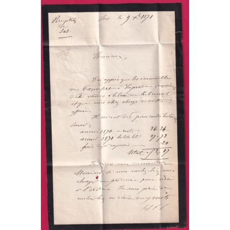 N°60 GC 3442 CAD TYPE 24 SOS LOT ET GARONNE POUR NERAC INDICE 11 LETTRE COVER