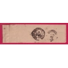 N°51 CAD LYON LES BROTTEAUX BANDE DE JOURNAL POUR EYGUIERES BOUCHES DU RHONE 1873 LETTRE COVER