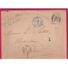 TAXE N°25 SUR LETTRE DU CONSULAT DE FRANCE A ROTTERDAM PARIS ETRANGER BLEU MEAUX 1891 RARE LETTRE COVER
