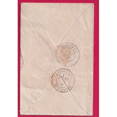 N°78 LE PUY EN VELAY HAUTE LOIRE POUR DUNIERES INDICE 14 LETTRE COVER