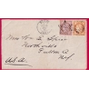 N°54 38 PARIS ETOILE PLEINE BUREAU CENTRAL POUR NEW YORK USA 1875