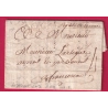 MARQUE ASTAFFORT A SEC LOT ET GARONNE LN°2 INDICE 19 MENTION ROUTE DE NERAC POUR FRANCESCAS 1783 LETTRE COVER