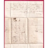 CURSIVE 45 CASTELMORON SUR LOT 31X19 INDICE 17 EN ARRIVEE AU RECTO DEPART STE RADEGONDE LOT ET GARONNE LETTRE 1839