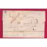 MARQUE 45 AIGUILLON EN ROUGE LOT ET GARONNE 1817 INDICE 10 POUR AGEN LETTRE COVER